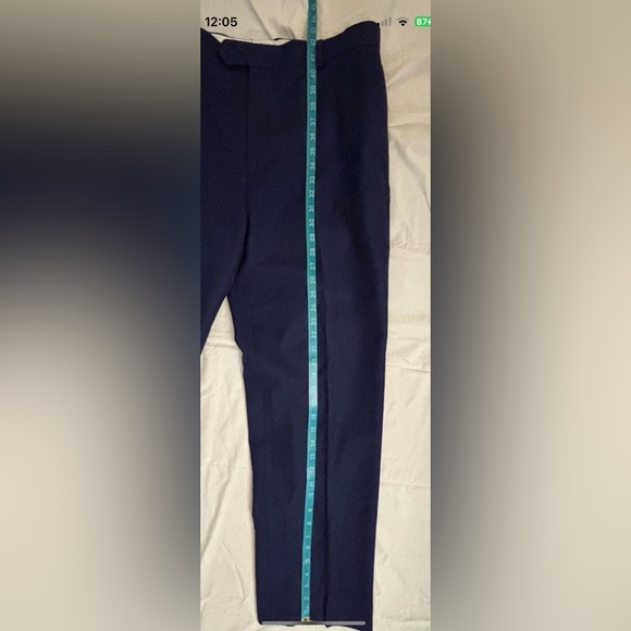 Paul Fredrick Size 36 Cashmere Wool Royal Blue Dress Pants Men’s Straight Leg - Picture 12 of 12